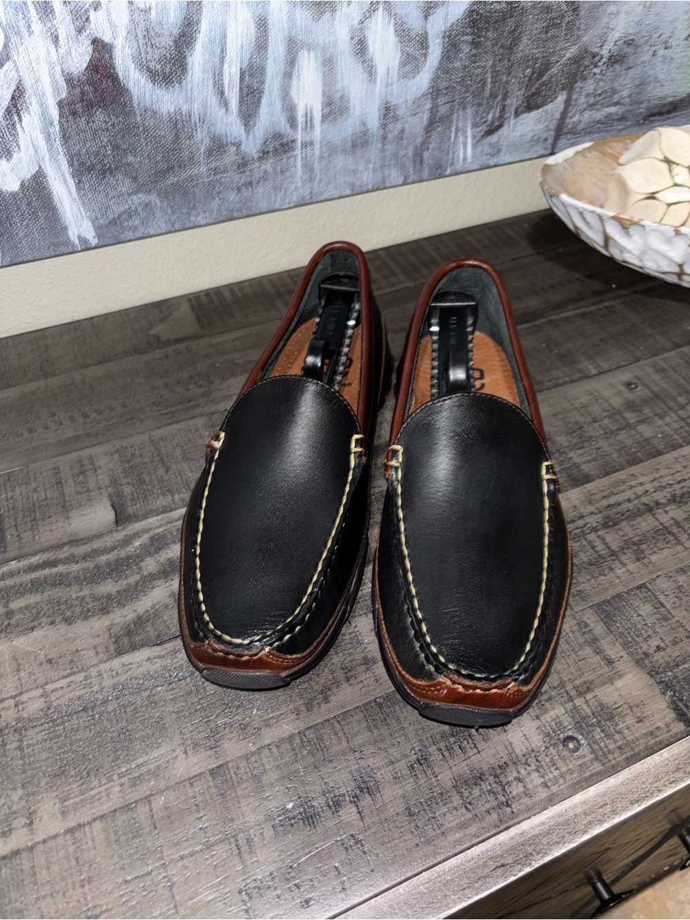 Allen Edmonds Boulder leather driving moccasins MENS - Picture 13 of 16